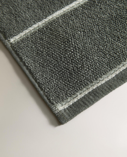 Zara Home Полотенце для лица и рук из хлопка, зелёный · 1588/013