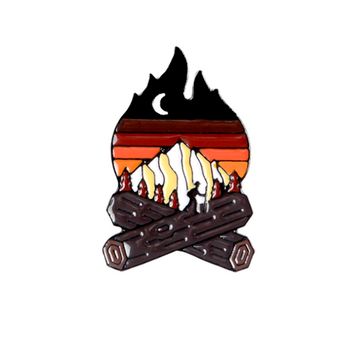 Значок металлический на одежду/Пин. CampFire