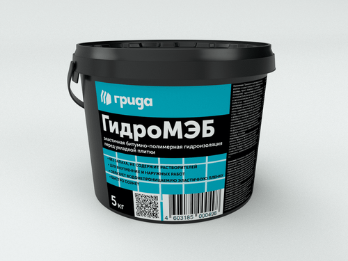 Битумно-полимерная мастика ГидроМЭБ 5кг