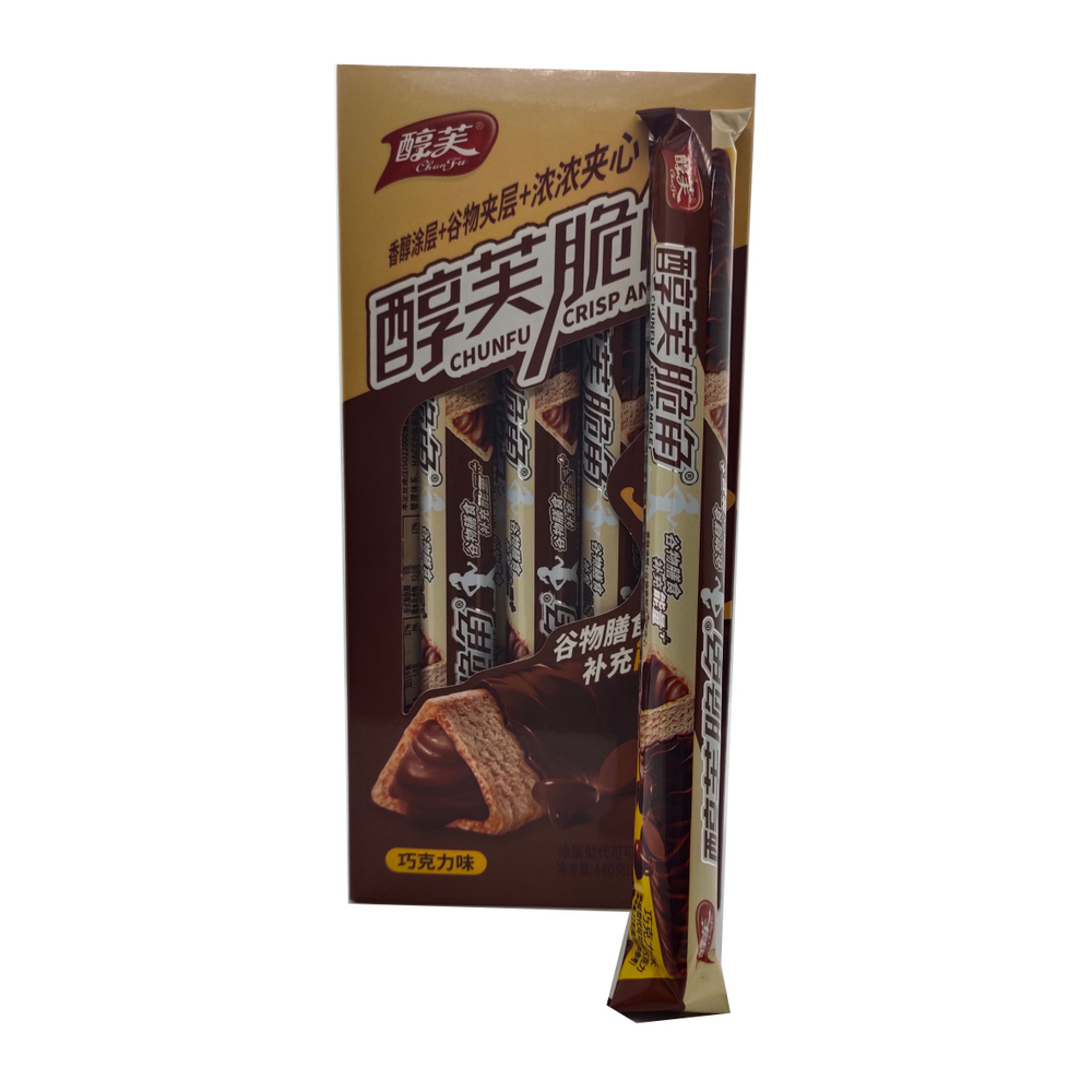 Фитнес батончик ChunFu Crisp Angle, с шоколадной начинкой 22гр.