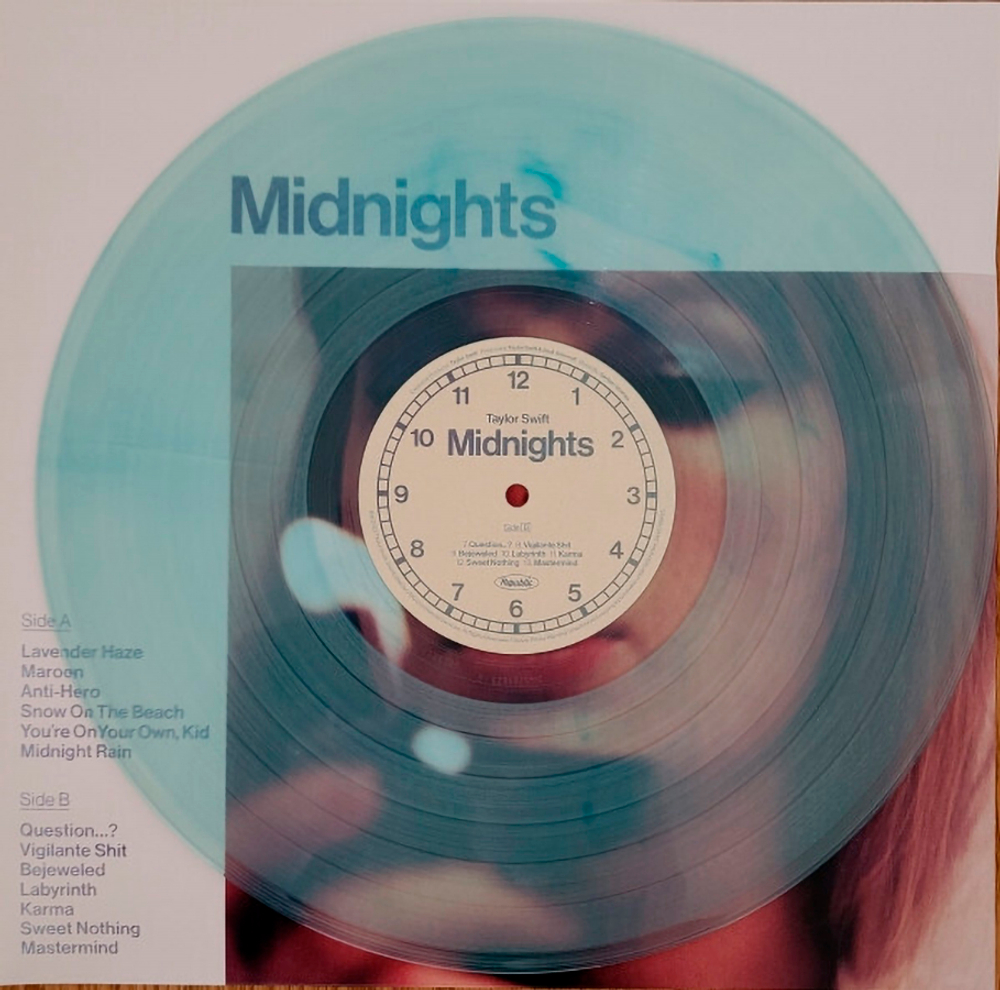 Taylor Swift / Midnights (Moonstone Blue Edition)(Coloured Vinyl)(LP)