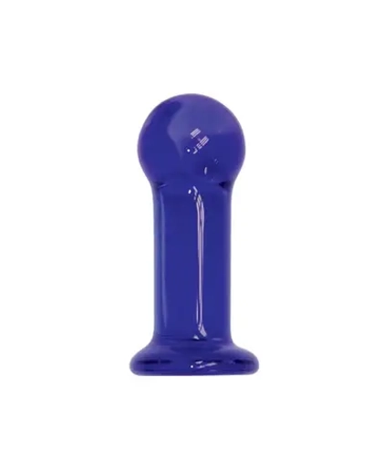 Стеклянная анальная пробка FIRST CLASS Indigo