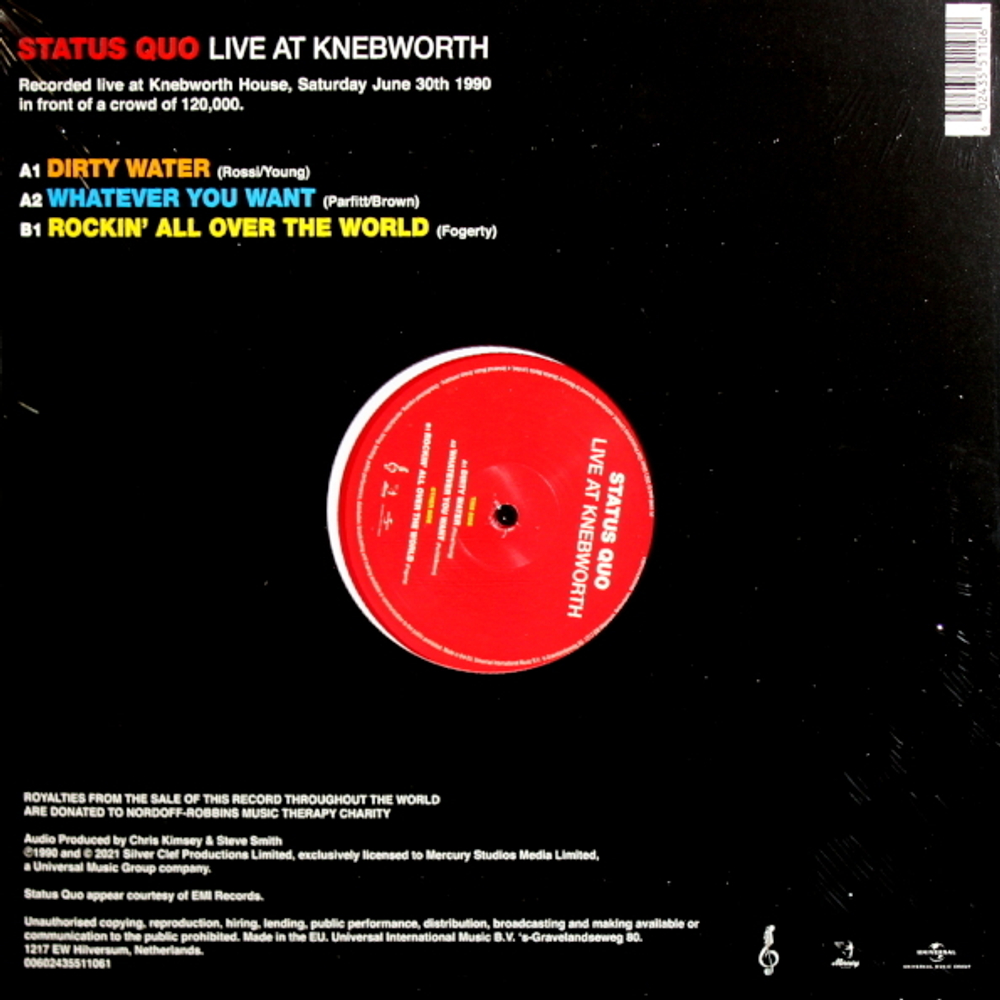 Status Quo / Live At Knebworth (Coloured Vinyl)(12" Vinyl EP)