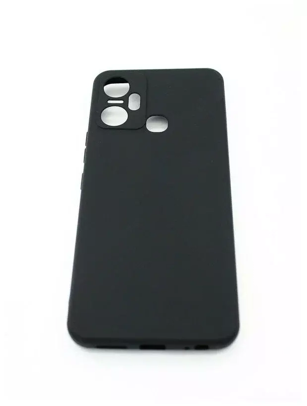 Накладка Infinix Smart 6 Plus силикон матовый черный Soft Case Zibelino