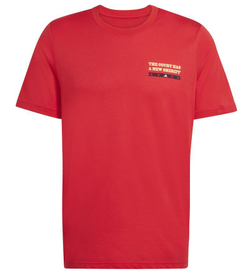 Теннисная футболка Adidas Padel Wanted Graphic - red