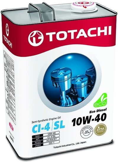 Eco Diesel 10W-40 TOTACHI масло дизельное моторное полусинтетическое (6 Литров)