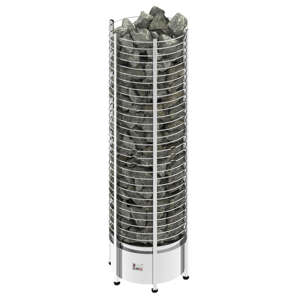SAWO Электрическая печь TOWER вертикальная, круглая, 10,5 кВт, TH9-105NS-P, выносной пульт (пульт и блок мощности докупаются отдельно)