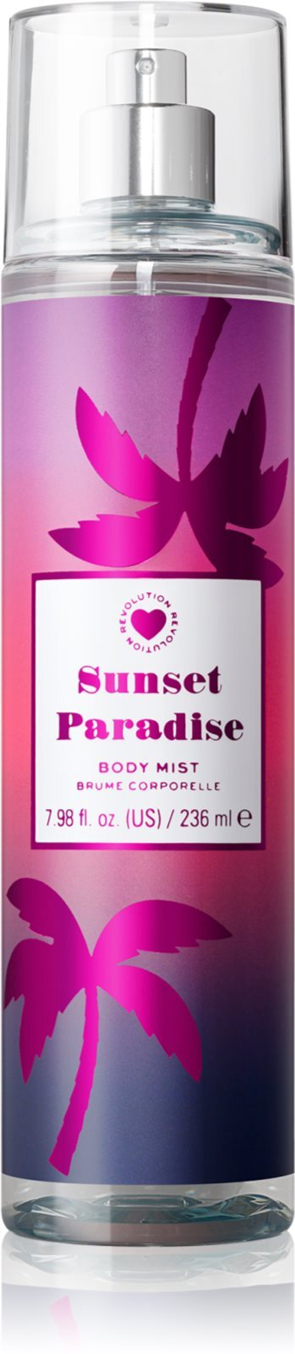 I Heart Revolution Body Mist Tropical Paradise - парфюмированный спрей для тела /  dla kobiet 236  ml  / GTIN 5057566702652