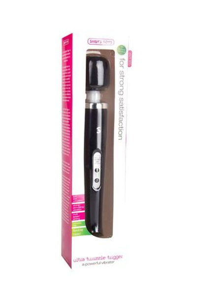 Черный вибромассажер, работающий от USB, Ultra Twizzle Trigger USB Plug - 31,5 см. (Цвет: черный)