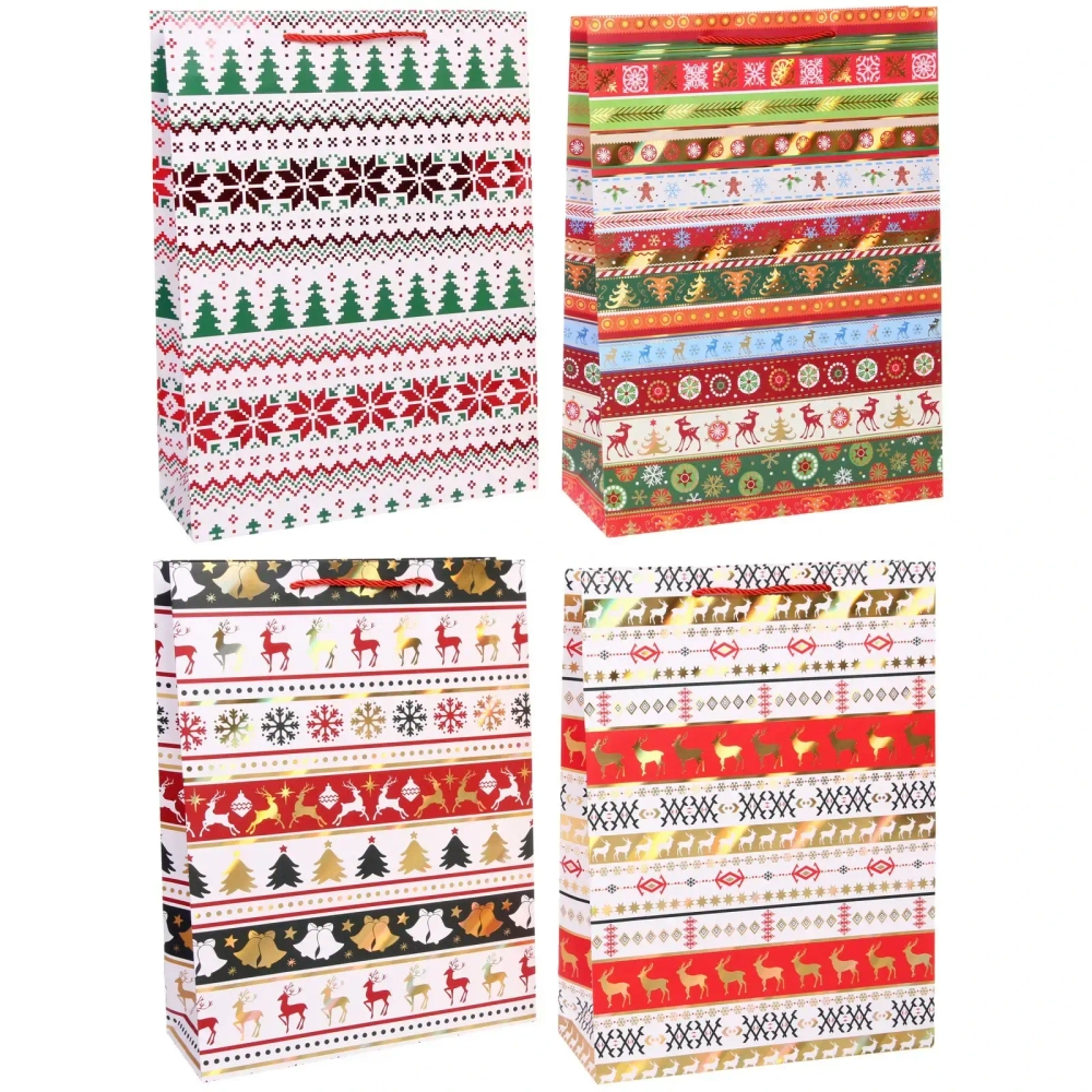 Пакет подарочный «Зимние узоры» 31*42*12 см, микс