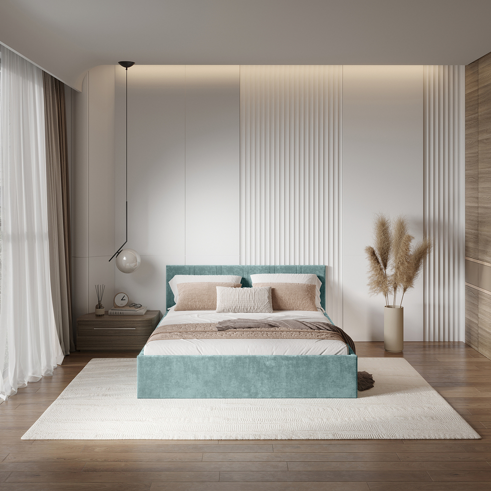 Кровать двуспальная Ника 160 КР-18 эвкалипт