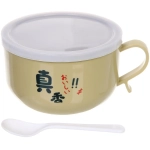 Ланч-бокс пластиковый «SEGRETO» с ложкой 13,6*9см оливковый