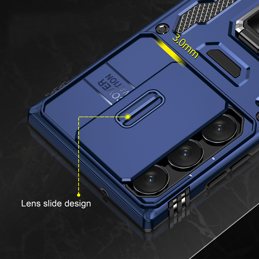 Чехол Safe Case с кольцом и защитой камеры для Samsung Galaxy S25 Ultra