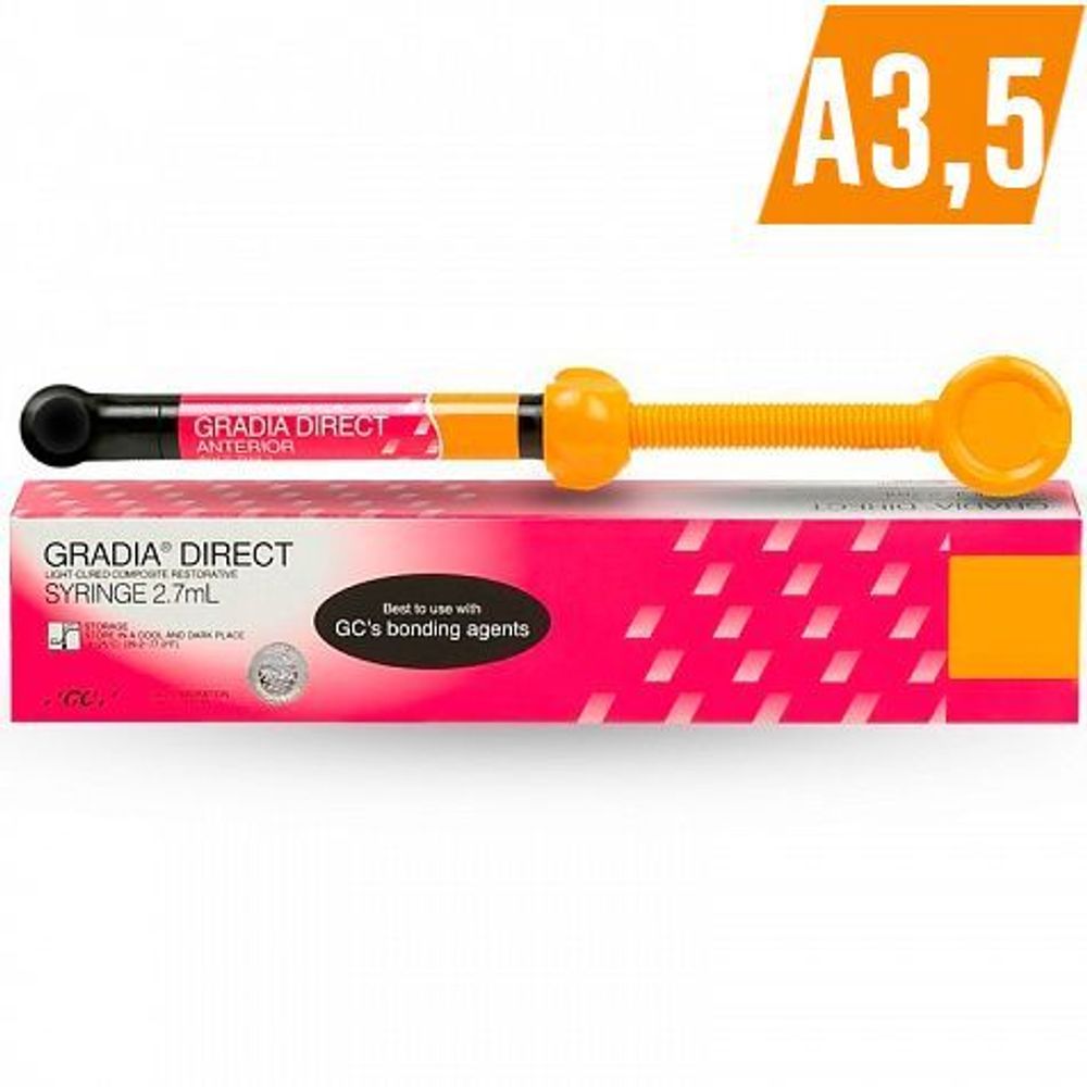 Gradia Direct (Syringe) ANTERIOR A3,5- светоотверждаемый реставрационный гибридный композит, 4 г