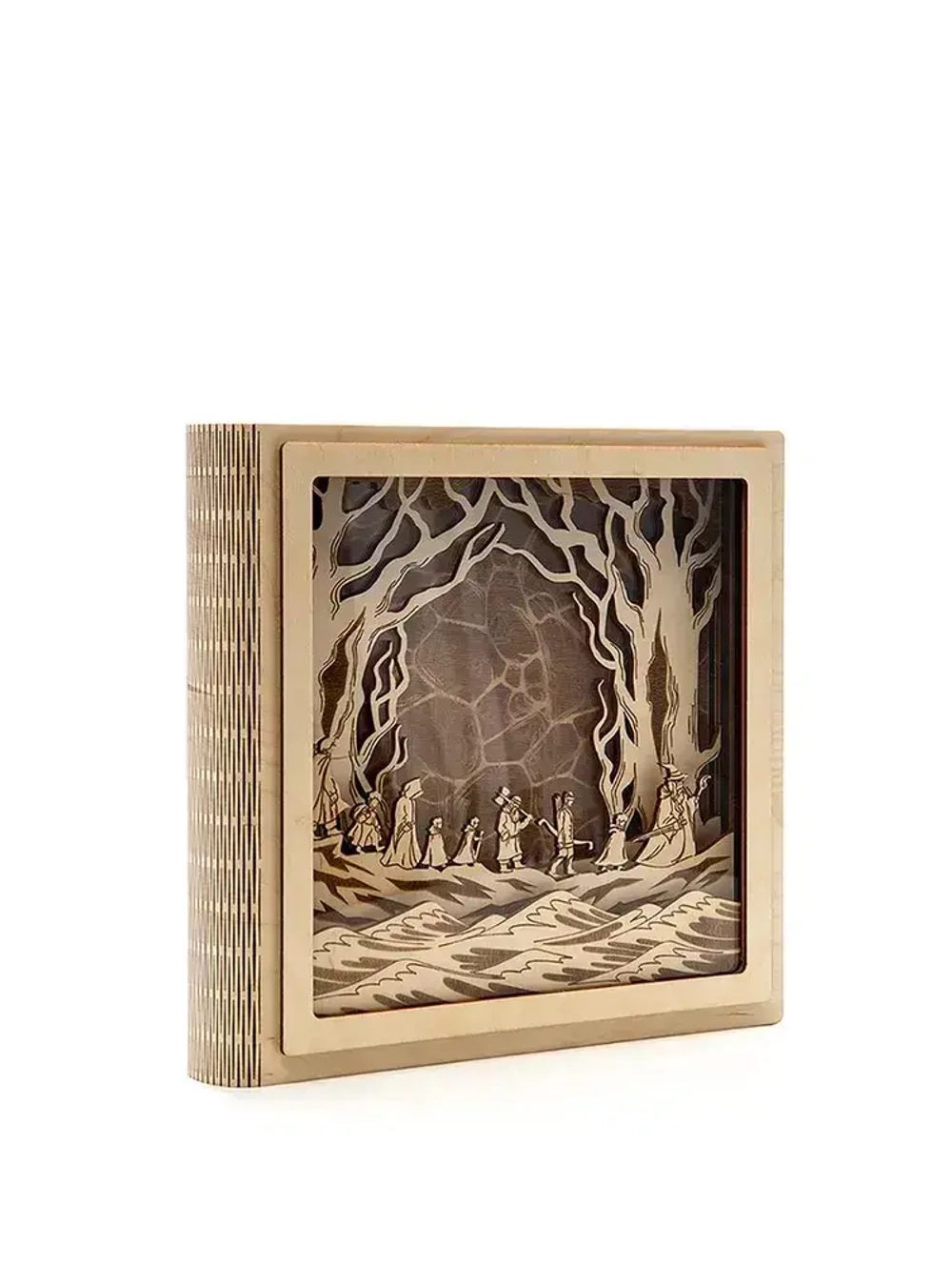 Ночник светильник деревянный декоративный Врата в Морию, Властелин колец