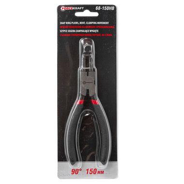 Съемник стопорных колец изогнутый на сжим (90°,L-150мм), в блистере FORCEKRAFT FK-68-150HB