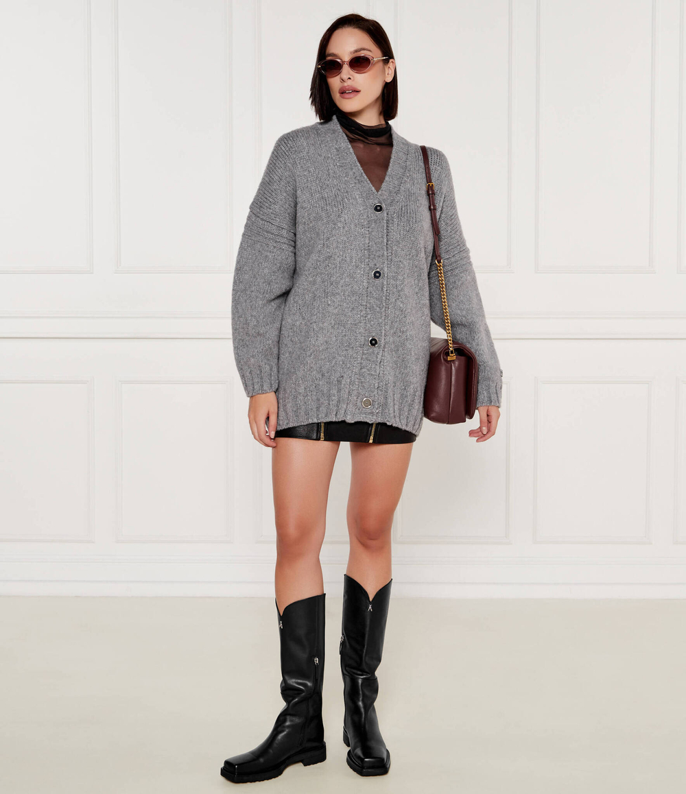 Кожаные сапоги-казаки STIVALI Patrizia Pepe - черный(8Y0096 L078)