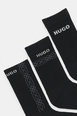 Носки (3 пары) мужские HUGO 3P QS RIB GEO