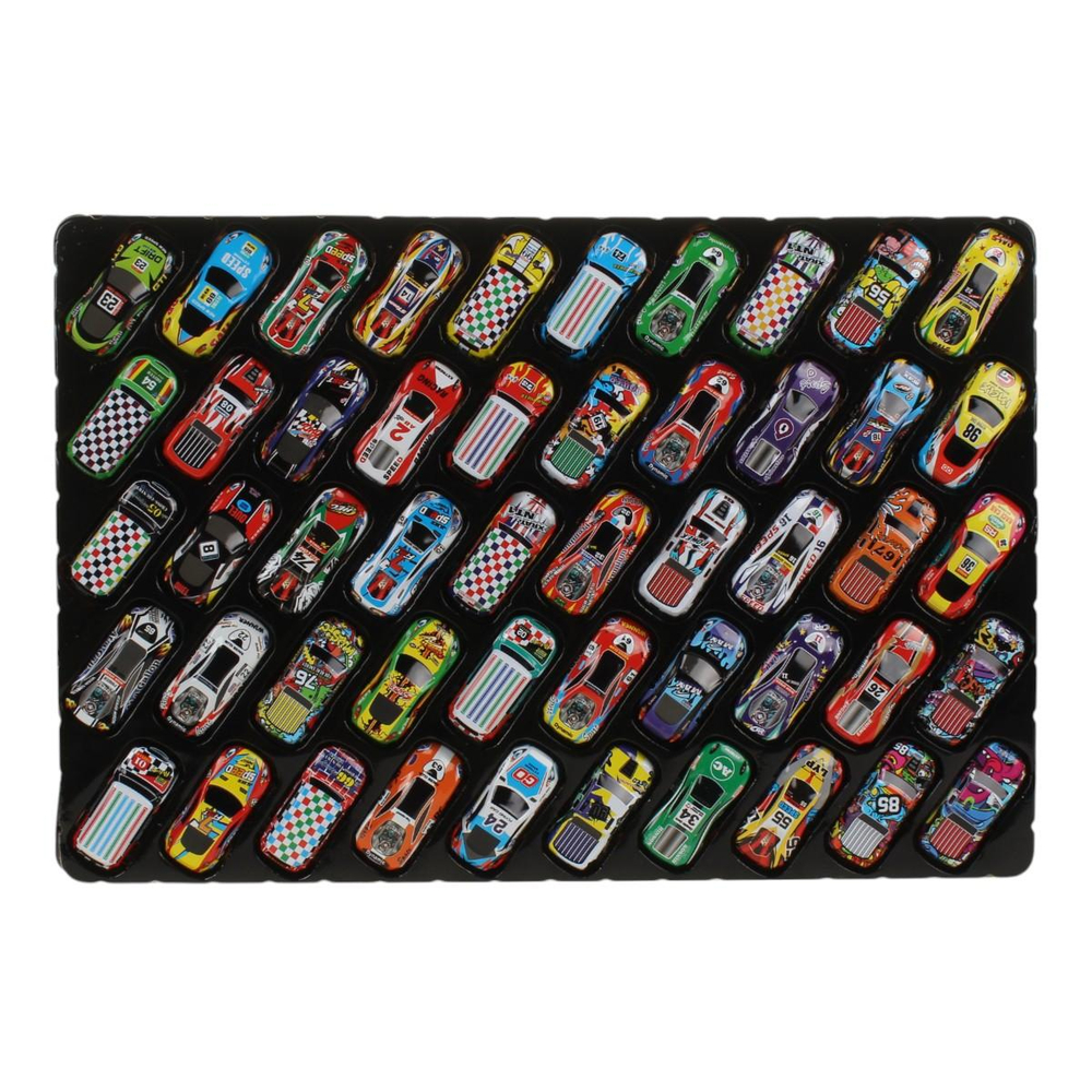 Набор инерционных машин 50 шт, коробка