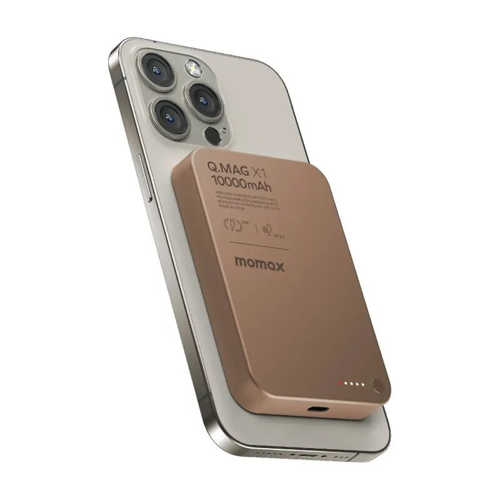 АКБ Momax Q.MAG X1 15W MagSafe 10000mAh-Gold