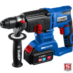 ЗУБР Т7, 20 В, 26 мм, 2 АКБ (4 А·ч), бесщеточный перфоратор, кейс, Профессионал (PB-260-42)