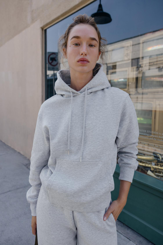 ZARA БАЗОВОЕ ХУДИ, СЕРЫЙ МЕЛАНЖ