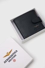 Кошелек на кнопке Aeronautica 184 черный