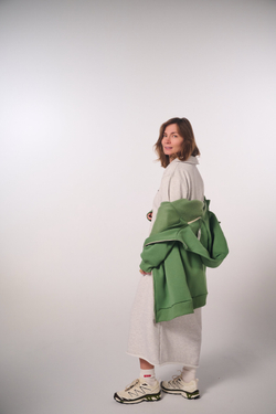 Худи на молнии с начесом, "Трава"