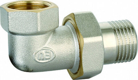 Американка никелированная угловая внутренняя / наружная резьба Euros 2*