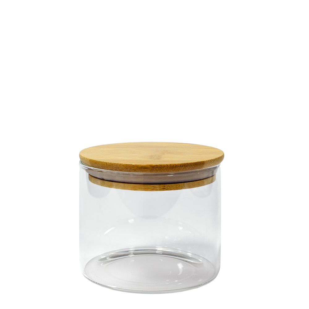 Контейнер для продуктов с крышкой Nässla (500ml.), контейнер-стекло, крышка-бамбук