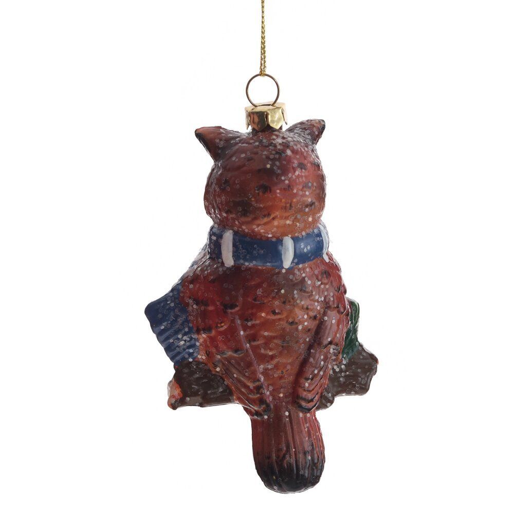 GAEM Украшение новогоднее "Сова", L7,5 W4 H13 см, 2в.