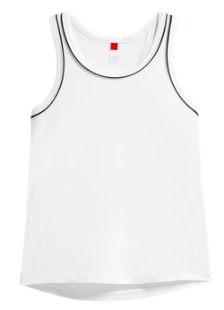 Женский топ теннисный Wilson Team Tank Top - белый