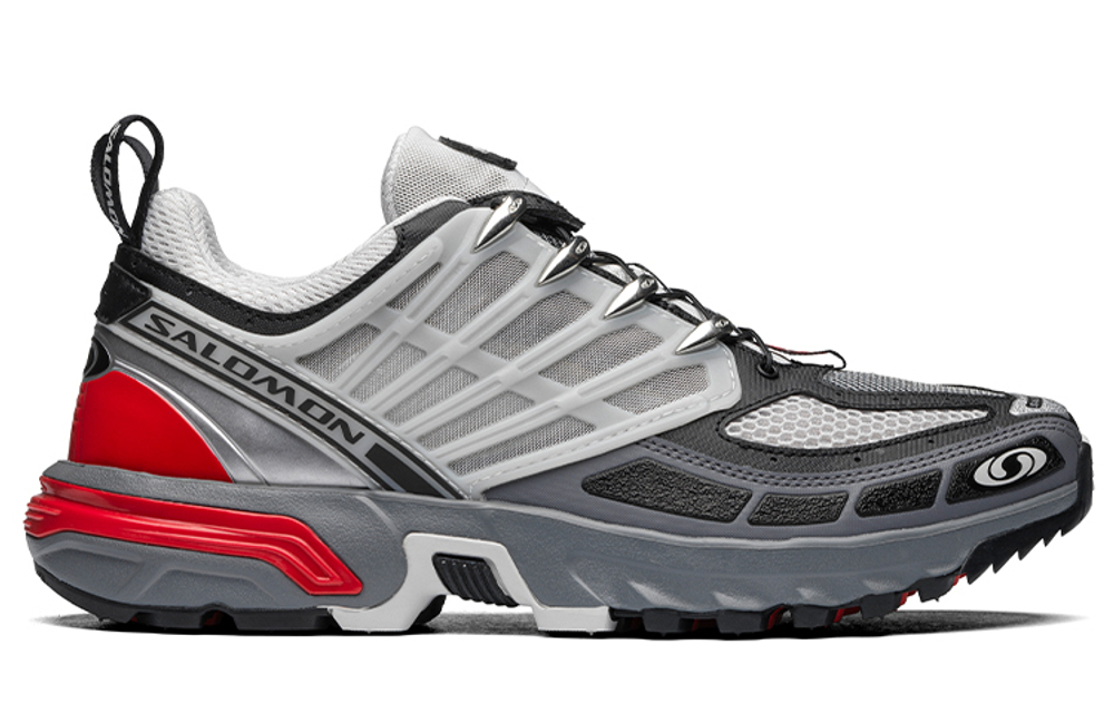 Salomon ACS Pro Advanced low-cut outdoor functional shoes silver red men's and women's same style