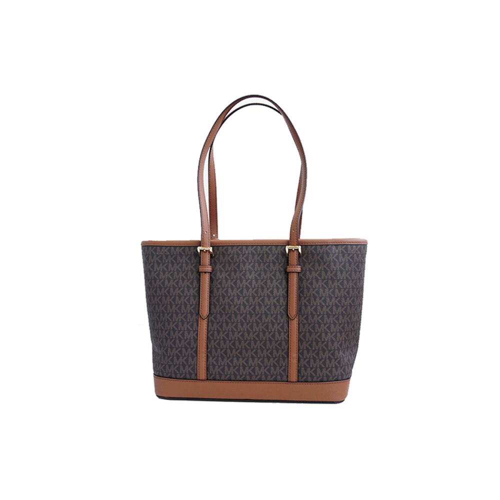 Сумка MICHAEL KORS MK Jet Set Travel Logo Tote, 35S0GTVT1V-BROWN