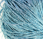 КЯ009НН1 Трунцал (канитель) металлизированный, цвет: голубой, размер: 1 мм, 5 гр.