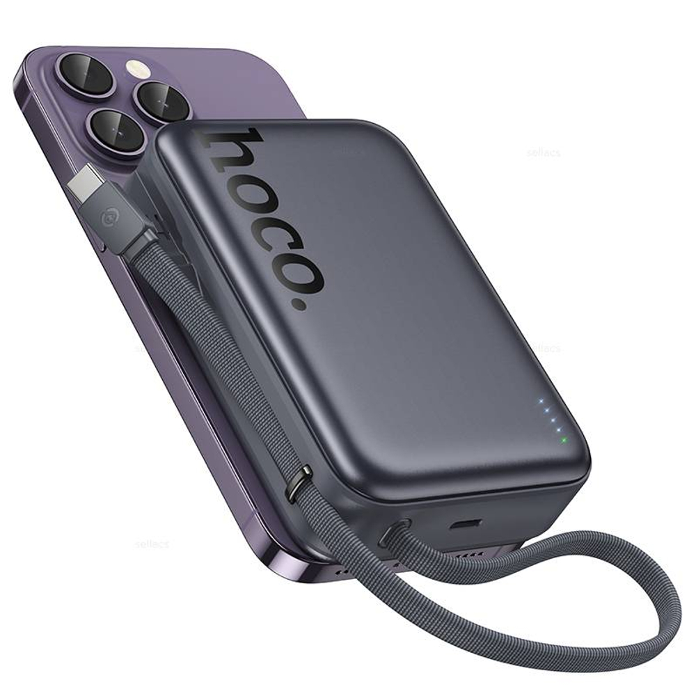 Портативный аккумулятор Hoco Q44A 20000mAh PD45W (metal grey)