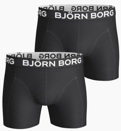 Мужские спортивные боксеры Björn Borg Shorts Solid 2P - черный