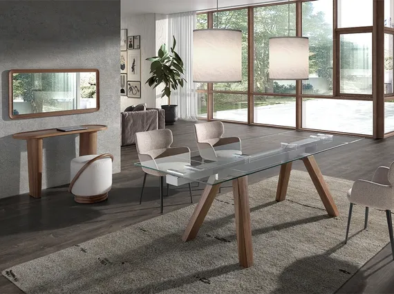 Настенное зеркало Angel Cerda 3248 в раме из ореха 120x60 см