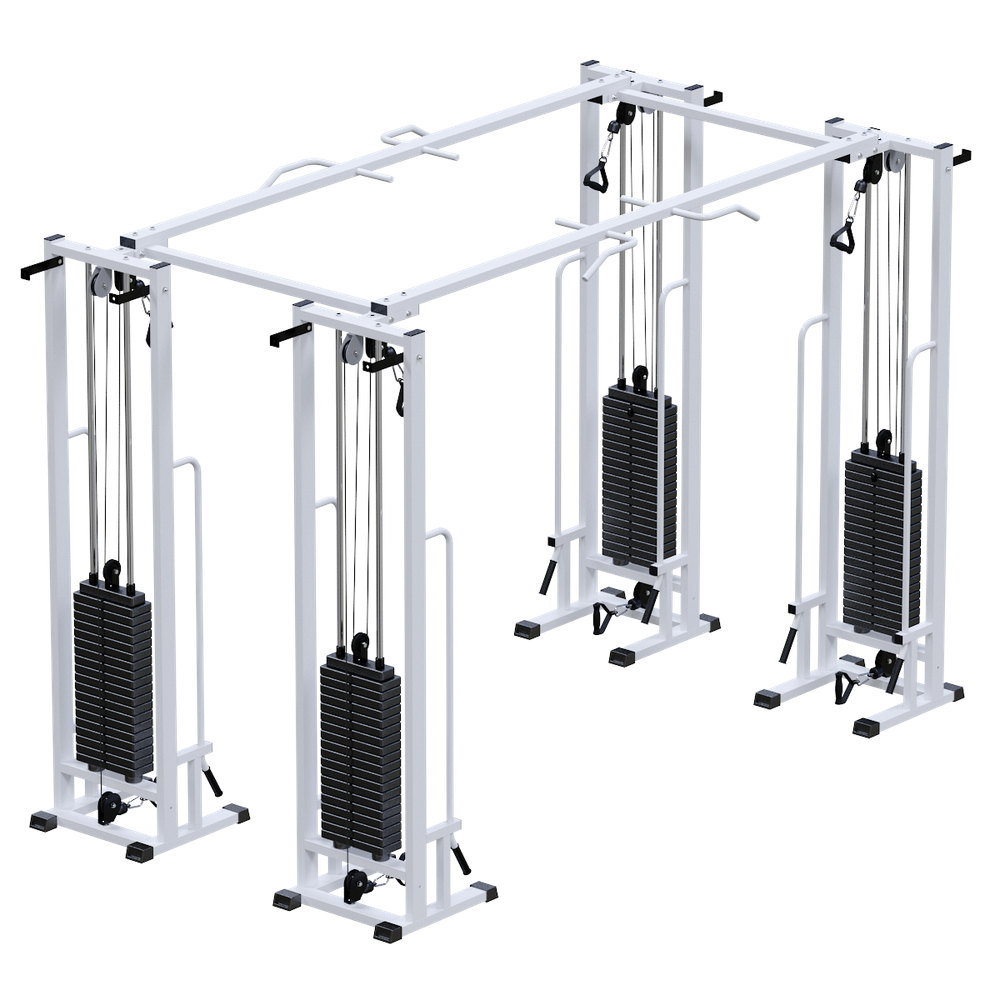 Двойной кроссовер на базе реабилитационной рамы (стек 4х100кг)