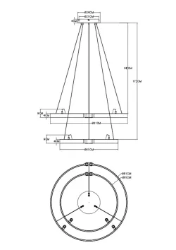 Подвесная люстра Arte Lamp CESARE