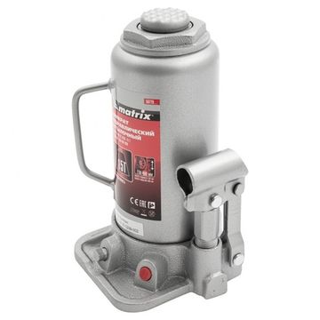 Домкрат гидравлический бутылочный, 15 т, h подъема 230-460 мм Matrix 50729