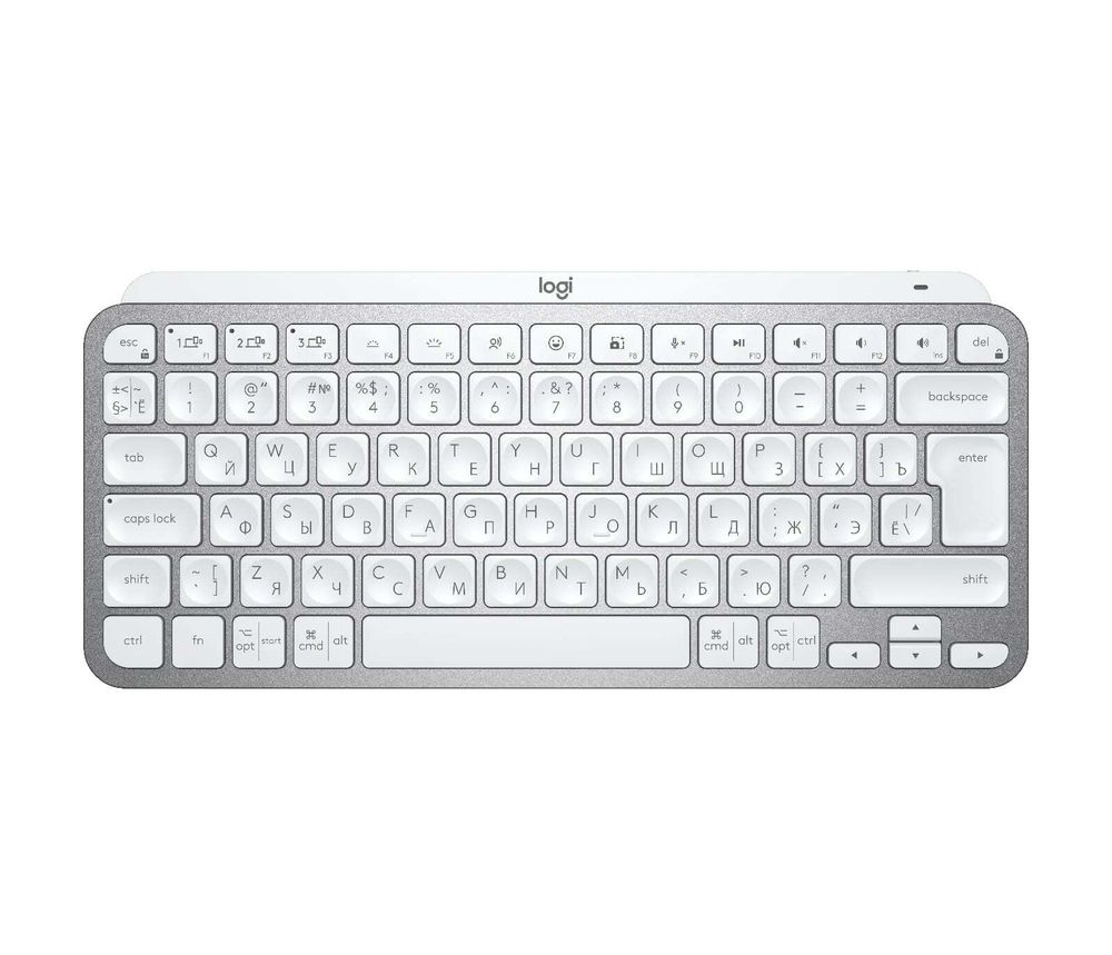 Клавиатура беспроводная Logitech MX Keys Mini Pale Grey (920-010502)