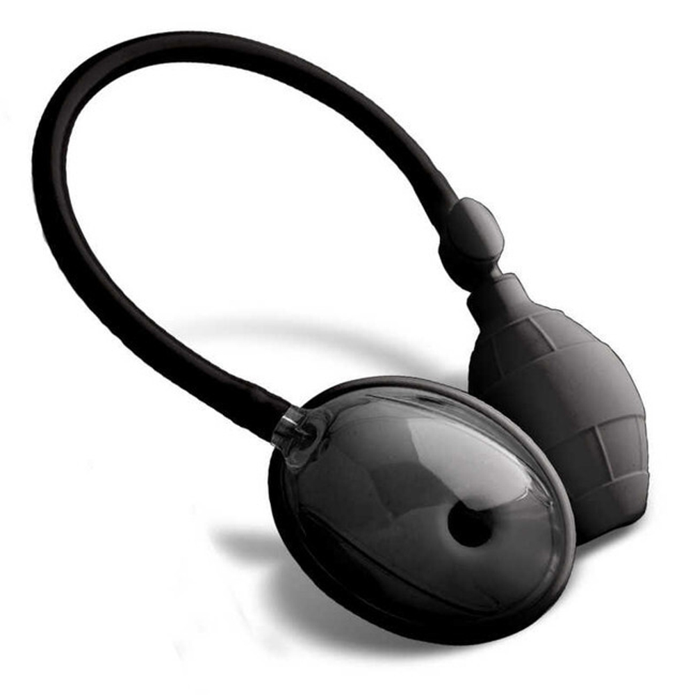 Вагинально-клиторальная помпа Vagina Pump (черный с прозрачным) (Цвет: черный с прозрачным)