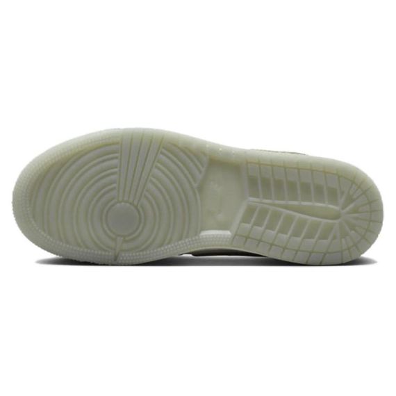 Jordan Air Jordan 1 Детские баскетбольные кольца Низкие Бело-зеленые Унисекс