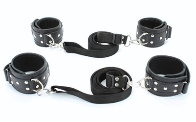 Набор фиксаторов для рук и ног (Цвет: черный)