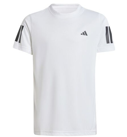 Детская теннисная футболка Adidas Club Tennis 3-Stripes - white