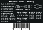 Набор отвёрток Kraftform Kompakt 71 Security WERA 05057114001