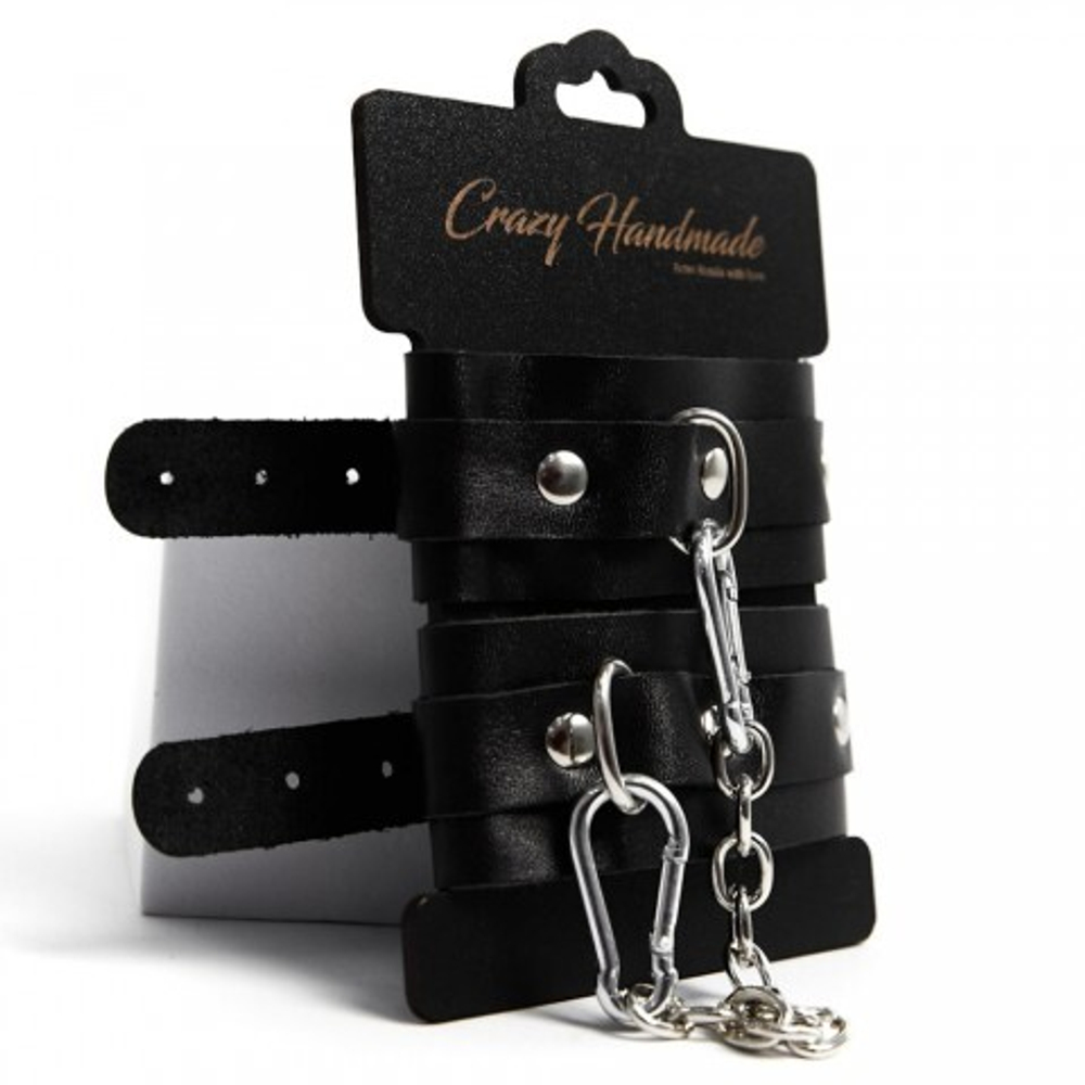 Наручники однослойные скругленные, черные