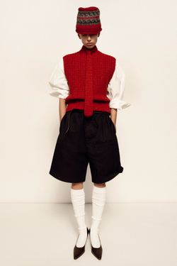 Шарф галстук ажурный 26.NP.4.SCA.06.05, красный