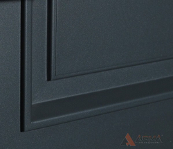 Входная металлическая дверь с ТЕРМОРАЗРЫВОМ Оптима термо муар серый 16 Силк Титан без текстуры (фурнитура ХРОМ блестящий)